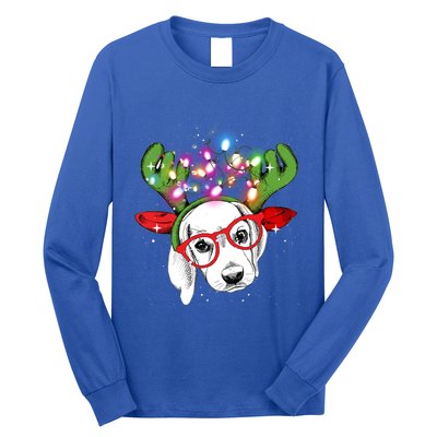 Christmas Lights Beagle Funny Xmas Funny Gift Long Sleeve Shirt