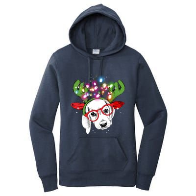 Christmas Lights Beagle Funny Xmas Funny Gift Women's Pullover Hoodie