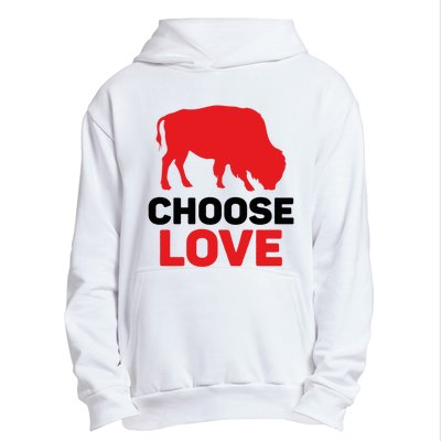 Choose Love Buffalo Gift Urban Pullover Hoodie