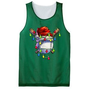 Christmas Lights Baseball Xmas Baseball Player Gift Mesh Reversible Basketball Jersey Tank