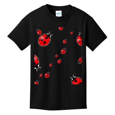 Cute Ladybugs Bugs Lover Kids T-Shirt