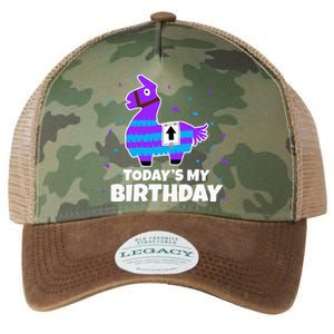 Cute Llama Birthday Party Celebration Legacy Tie Dye Trucker Hat