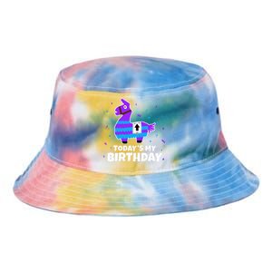 Cute Llama Birthday Party Celebration Tie Dye Newport Bucket Hat