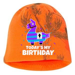 Cute Llama Birthday Party Celebration Kati - Camo Knit Beanie