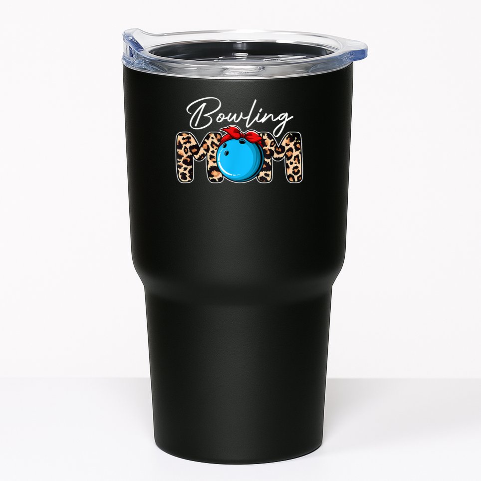Cute Leopard Bowling Mom Mama Sport Lover Mother's Day Tumbler