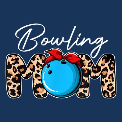 Cute Leopard Bowling Mom Mama Sport Lover Mother's Day T-Shirt