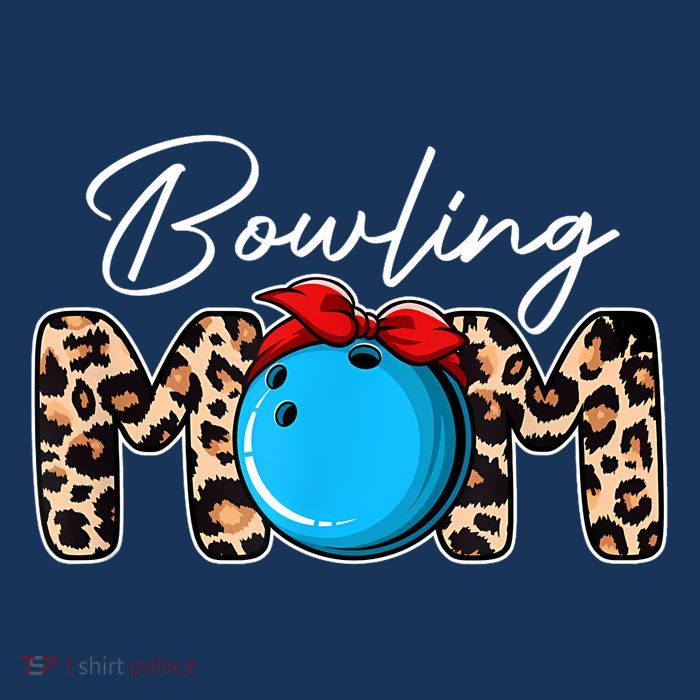 Cute Leopard Bowling Mom Mama Sport Lover Mother's Day Premium T-Shirt