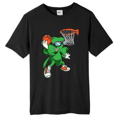 Clover Leprechaun Basketball Dunk St Patricks Day Sport Cool Gift Tall Fusion ChromaSoft Performance T-Shirt