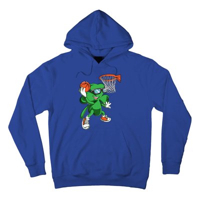 Clover Leprechaun Basketball Dunk St Patricks Day Sport Cool Gift Hoodie