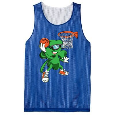 Clover Leprechaun Basketball Dunk St Patricks Day Sport Cool Gift Mesh Reversible Basketball Jersey Tank