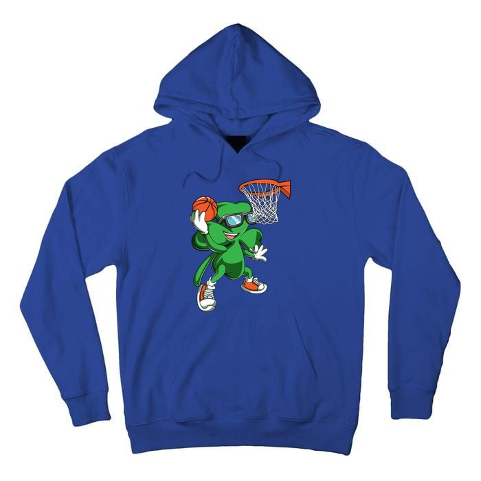 Clover Leprechaun Basketball Dunk St Patricks Day Sport Cool Gift Tall Hoodie