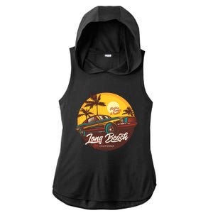 California Long Beach Ladies PosiCharge Tri-Blend Wicking Draft Hoodie Tank