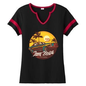 California Long Beach Ladies Halftime Notch Neck Tee