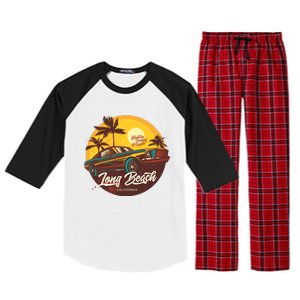 California Long Beach Raglan Sleeve Pajama Set