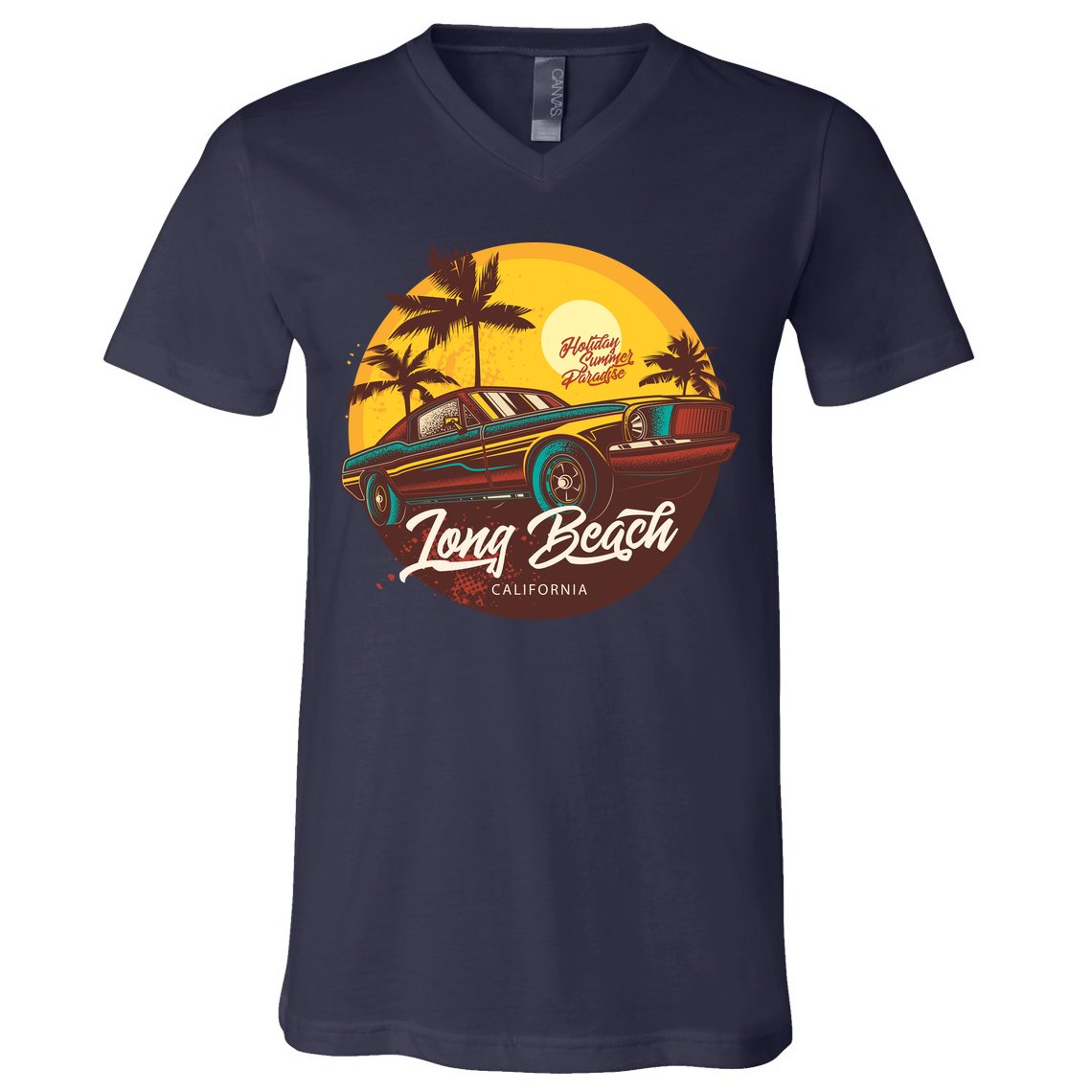 California Long Beach V-Neck T-Shirt
