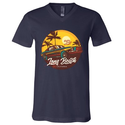 California Long Beach V-Neck T-Shirt