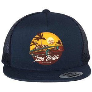 California Long Beach Flat Bill Trucker Hat