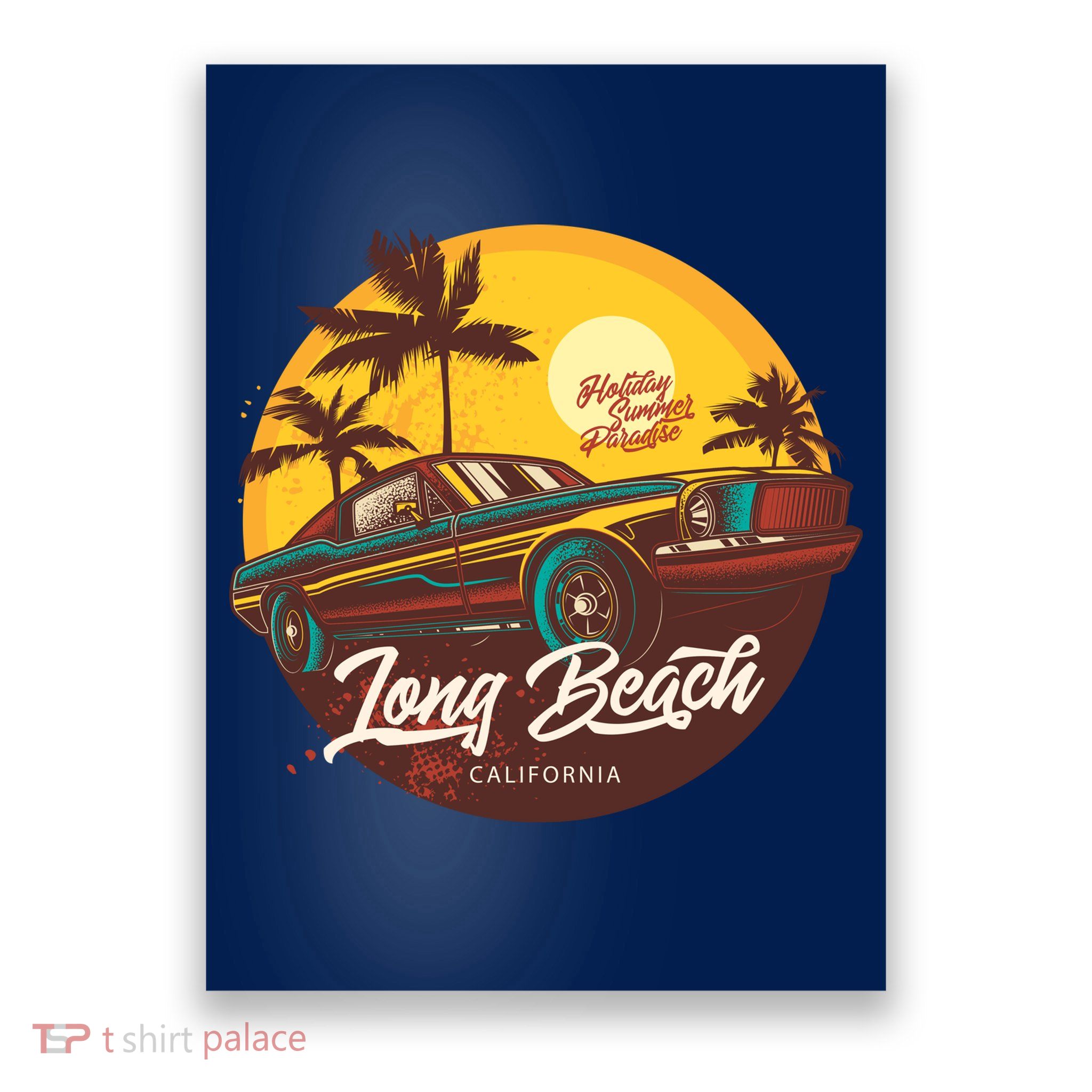 California Long Beach Poster