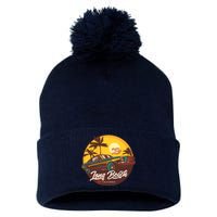 California Long Beach Pom Pom 12in Knit Beanie