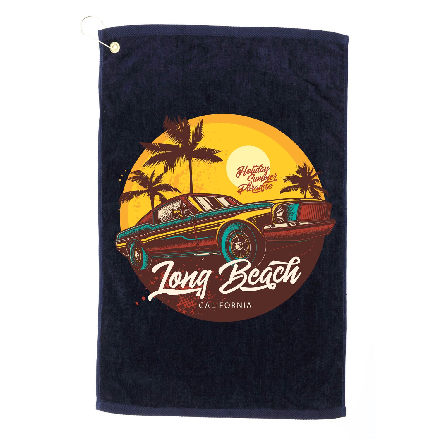 California Long Beach Golf Towel