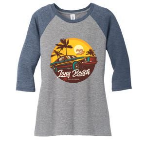 California Long Beach Women's Tri-Blend 3/4-Sleeve Raglan Shirt