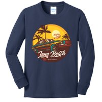 California Long Beach Kids Long Sleeve Shirt