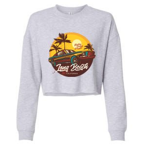 California Long Beach Cropped Pullover Crew