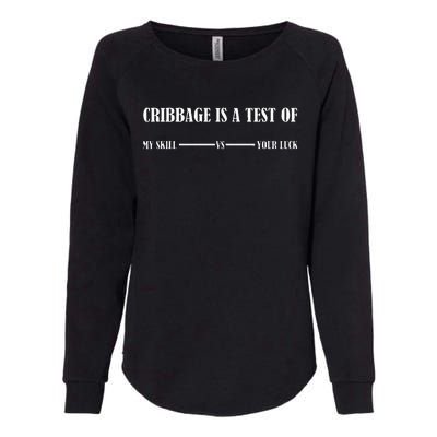 Cribbage Lover Board Game Champion Womens California Wash Sweatshirt