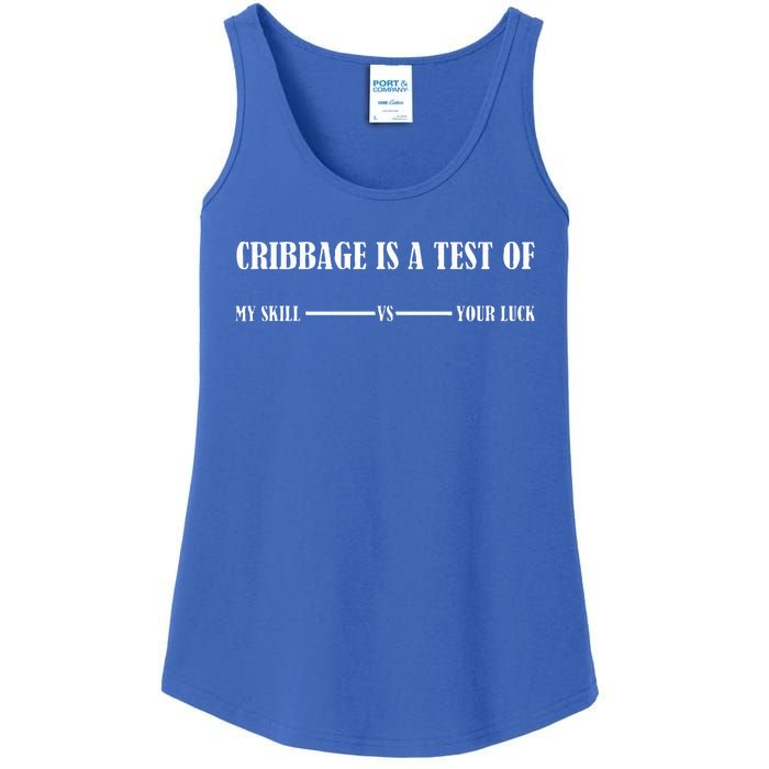 Cribbage Lover Board Game Champion Ladies Essential Tank