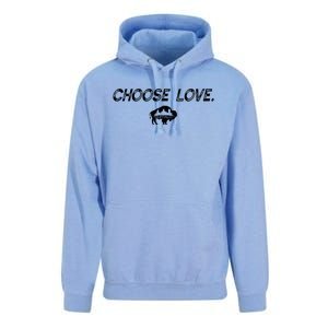 Choose Love Buffalo Stop Hate End Racism Choose Love Unisex Surf Hoodie