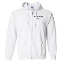 Choose Love Buffalo Stop Hate End Racism Choose Love Full Zip Hoodie