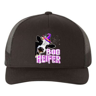 Cow Lover Boo Heifer Funny Halloween Farmer Gift Yupoong Adult 5-Panel Trucker Hat