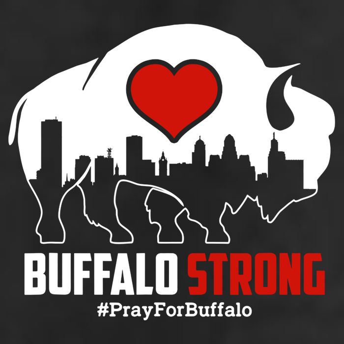 Choose Love Buffalo Strong Pray For Buffalo Cool Comfort Performance Bucket Hat