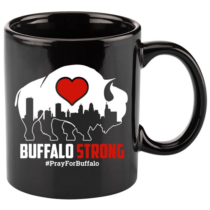 Choose Love Buffalo Strong Pray For Buffalo 11oz C Handle Ceramic Mug
