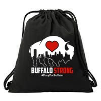 Choose Love Buffalo Strong Pray For Buffalo Drawstring Bag
