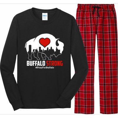 Choose Love Buffalo Strong Pray For Buffalo Long Sleeve Pajama Set