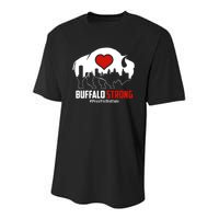 Choose Love Buffalo Strong Pray For Buffalo Youth Performance Sprint T-Shirt