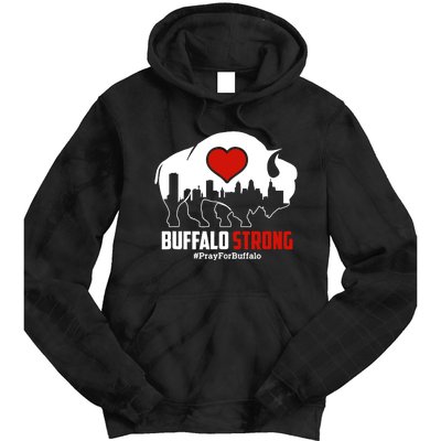 Choose Love Buffalo Strong Pray For Buffalo Tie Dye Hoodie