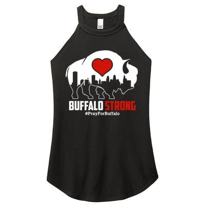 Choose Love Buffalo Strong Pray For Buffalo Women's Perfect Tri Rocker Tank