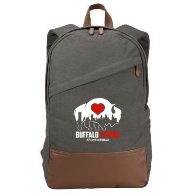 Choose Love Buffalo Strong Pray For Buffalo Cotton Canvas Backpack