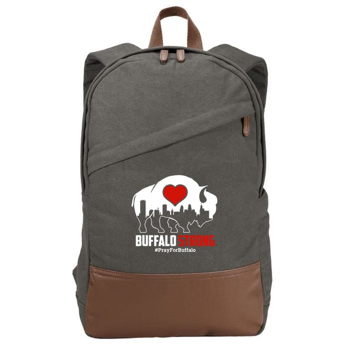 Choose Love Buffalo Strong Pray For Buffalo Cotton Canvas Backpack
