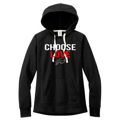 Choose Love Buffalo Stop Hate End Racism Choose Love Buffalo Women's Fleece Hoodie