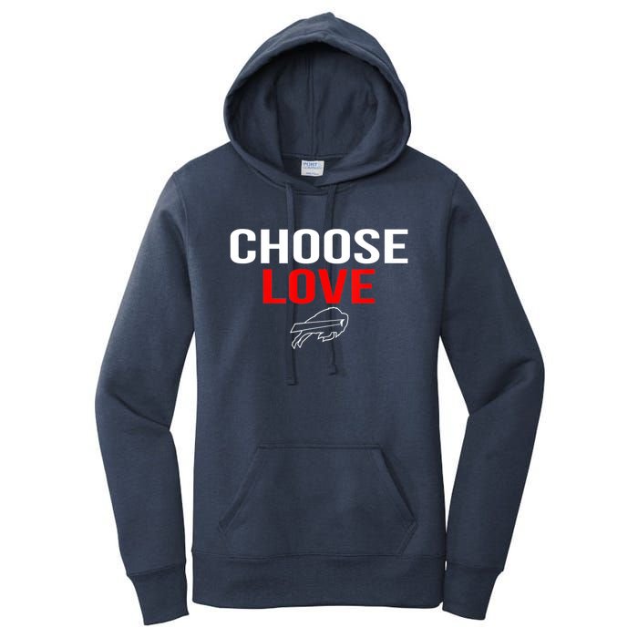 Choose Love Buffalo Stop Hate End Racism Choose Love Buffalo Women's Pullover Hoodie