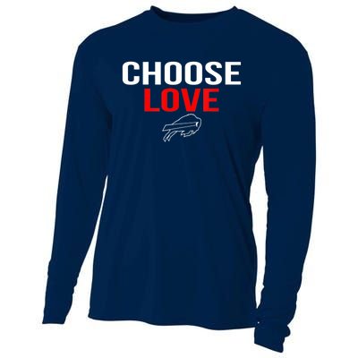 Choose Love Buffalo Stop Hate End Racism Choose Love Buffalo Cooling Performance Long Sleeve Crew