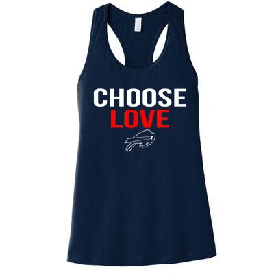 Choose Love Buffalo Stop Hate End Racism Choose Love Buffalo Women's Racerback Tank