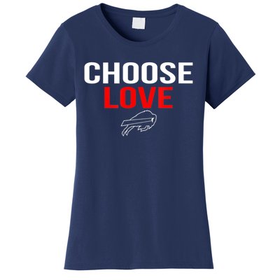 Choose Love Buffalo Stop Hate End Racism Choose Love Buffalo Women's T-Shirt