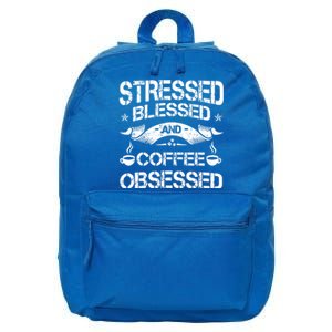 Coffee Lover Brewed Beverage Black Americano Latte Arabica Great Gift 16 in Basic Backpack