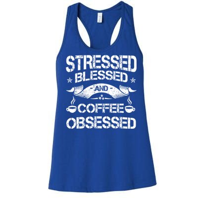 Coffee Lover Brewed Beverage Black Americano Latte Arabica Great Gift Women's Racerback Tank