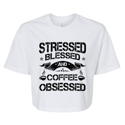 Coffee Lover Brewed Beverage Black Americano Latte Arabica Great Gift Bella+Canvas Jersey Crop Tee