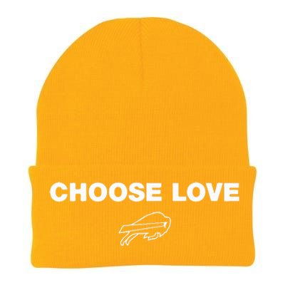 Choose Love Buffalo Knit Cap Winter Beanie